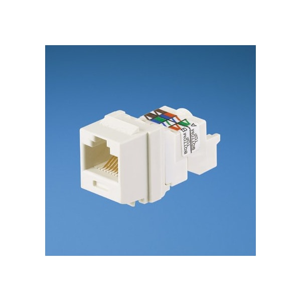 Cat 6 Utp Jack Module, Tp Style, Oran (10 Pack), 10PK